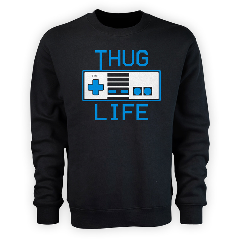Thug Life - Męska Bluza Czarna