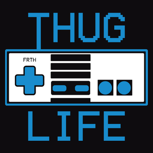 Thug Life - Męska Koszulka Czarna