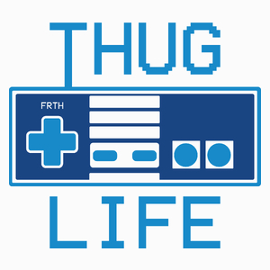 Thug Life - Poduszka Biała