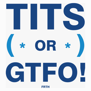 Tits Or GTFO - Poduszka Biała