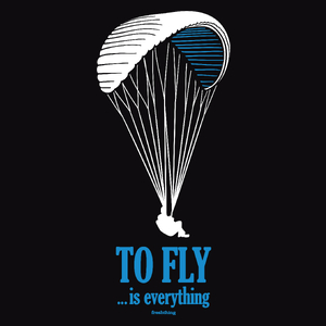 To Fly Is Everything - Męska Bluza z kapturem Czarna