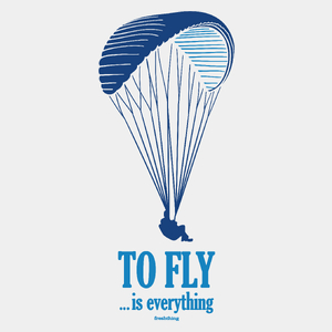 To Fly Is Everything - Męska Koszulka Biała
