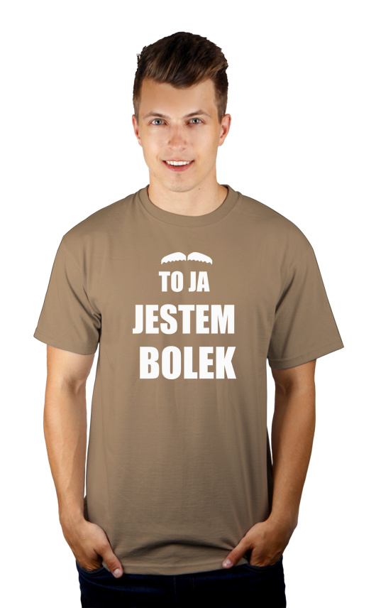 To Ja Jestem Bolkiem - Męska Koszulka Jasno Szara