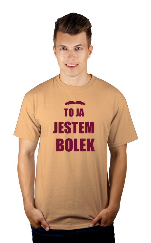 To Ja Jestem Bolkiem - Męska Koszulka Piaskowa