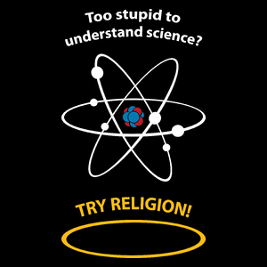 Too Stupid To Understand Science Try Religion - Torba Na Zakupy Czarna