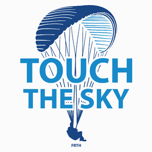 Touch The Sky - Paralotnia - Poduszka Biała