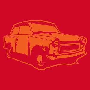 Trabant - Męska Koszulka Czerwona