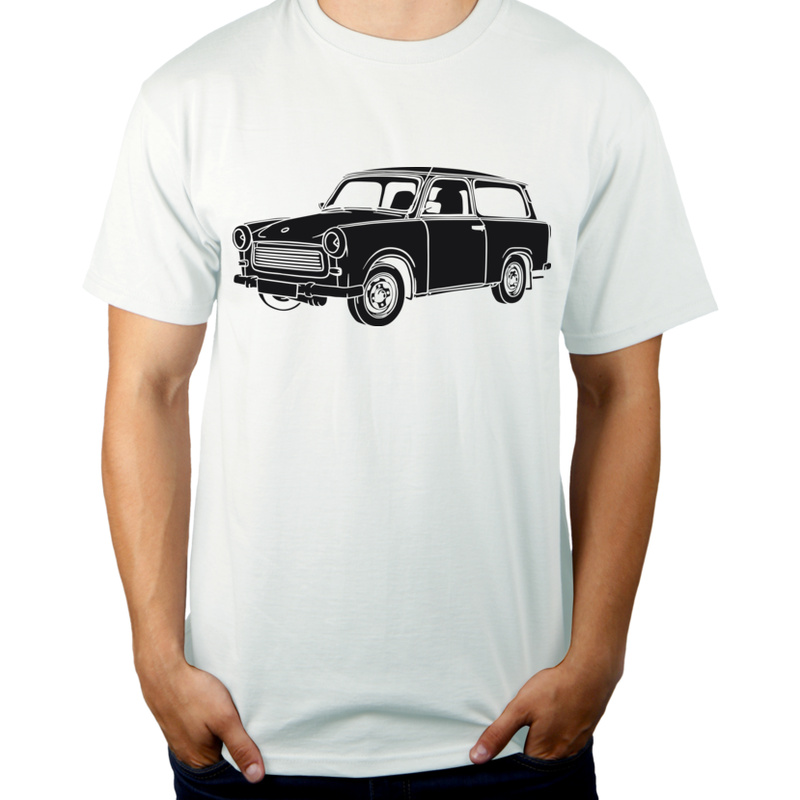 Trabant 601 - Męska Koszulka Biała