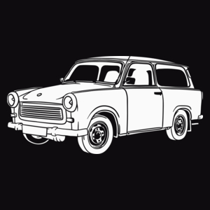 Trabant 601 - Męska Koszulka Czarna
