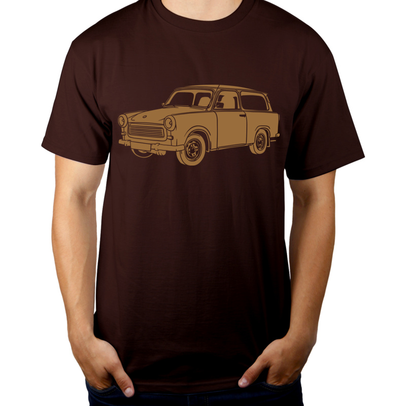 Trabant 601 - Męska Koszulka Czekoladowa