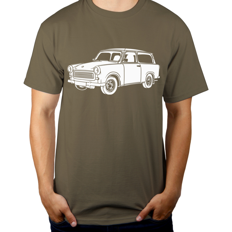 Trabant 601 - Męska Koszulka Khaki