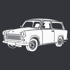 Trabant 601 - Męska Koszulka Szara
