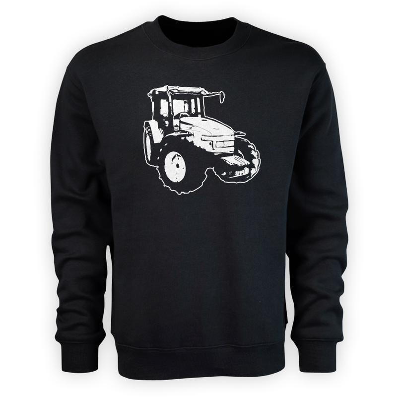 Traktor - Męska Bluza Czarna