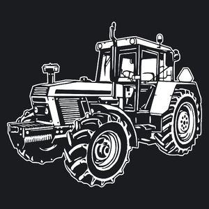 Traktor - Damska Koszulka Czarna