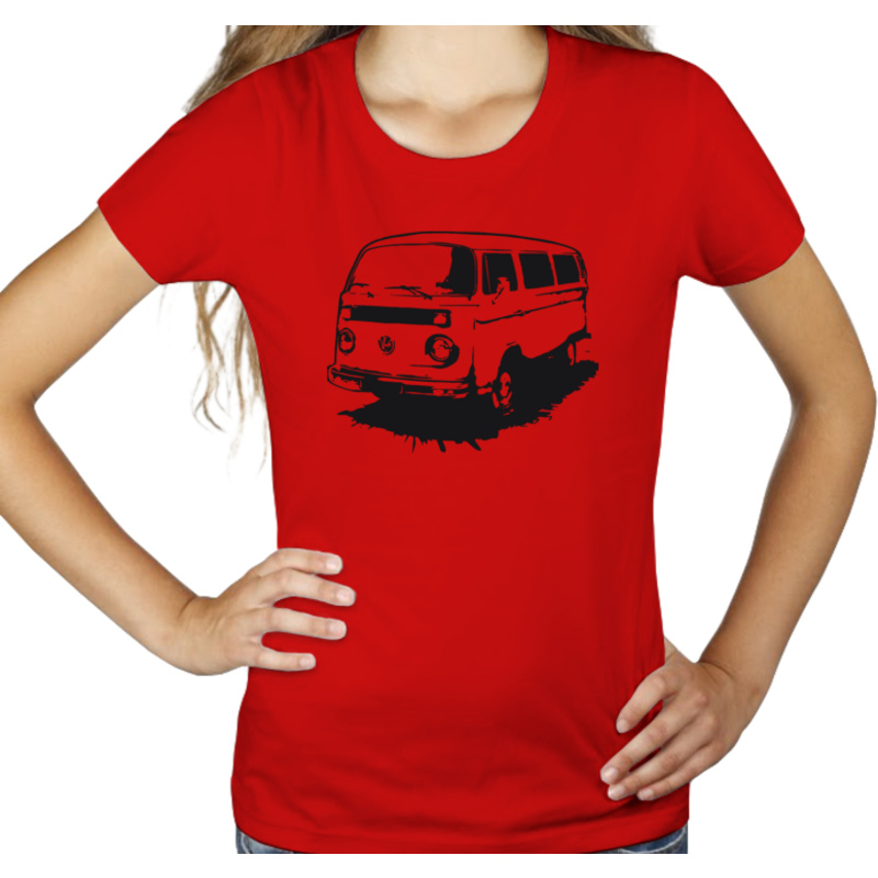 Transporter - Damska Koszulka Czerwona