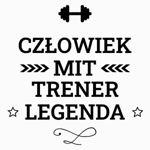 Trener Mit Legenda Człowiek - Poduszka Biała