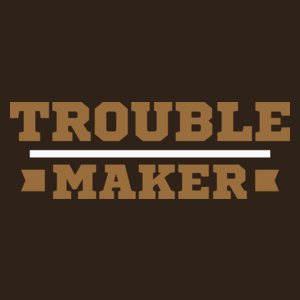 Trouble Maker - Męska Koszulka Czekoladowa