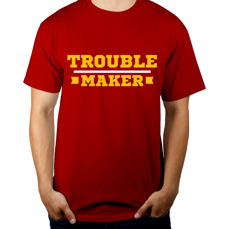 Trouble Maker - Męska Koszulka Czerwona