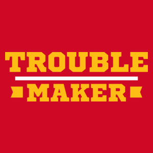Trouble Maker - Męska Koszulka Czerwona