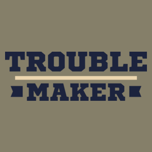 Trouble Maker - Męska Koszulka Jasno Szara