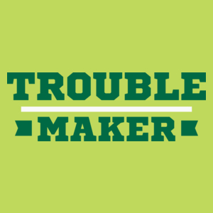 Trouble Maker - Męska Koszulka Jasno Zielona