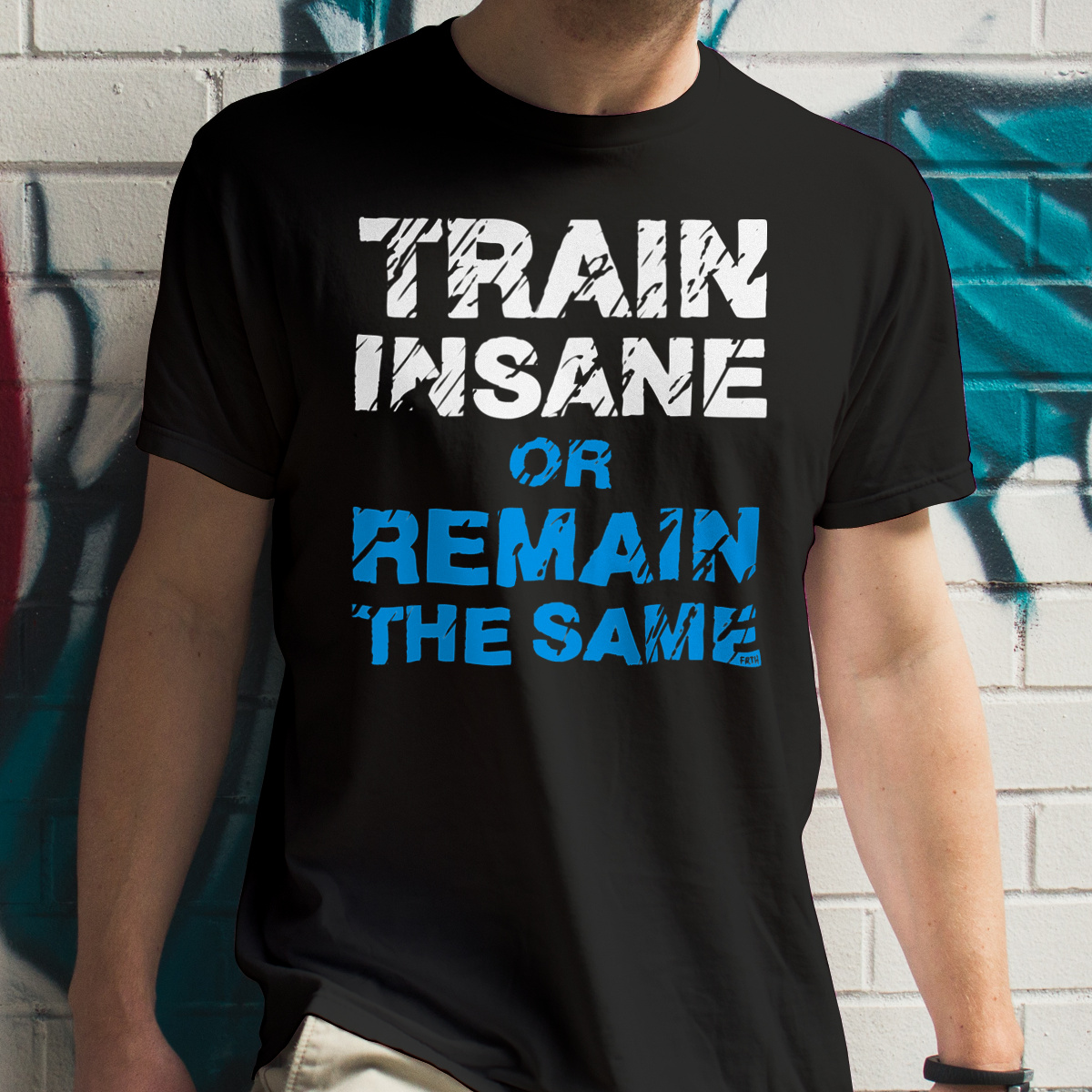 Try Insane Or Remain The Same - Męska Koszulka Czarna