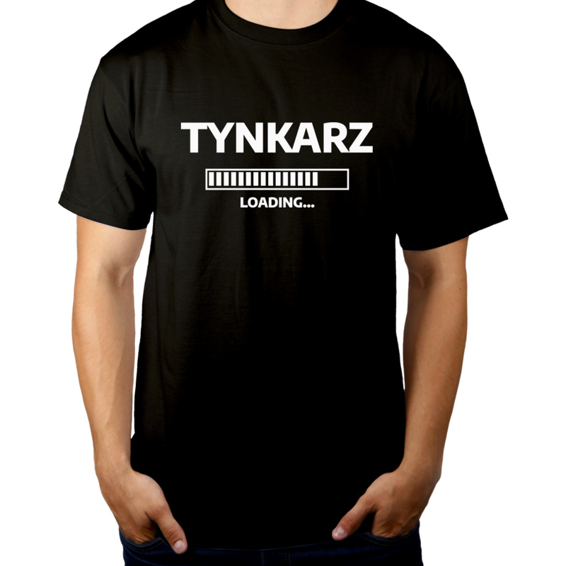 Tynkarz Loading - Męska Koszulka Czarna