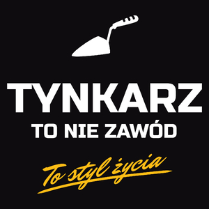 Tynkarz To Nie Zawód - To Styl Życia - Męska Bluza z kapturem Czarna