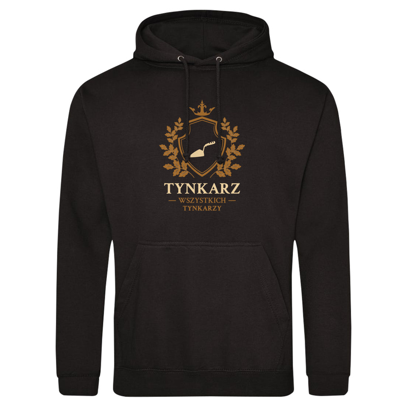 Tynkarz Wszystkich Tynkarzy - Męska Bluza z kapturem Czarna