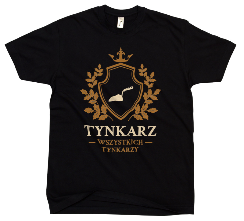 Tynkarz Wszystkich Tynkarzy - Męska Koszulka Czarna