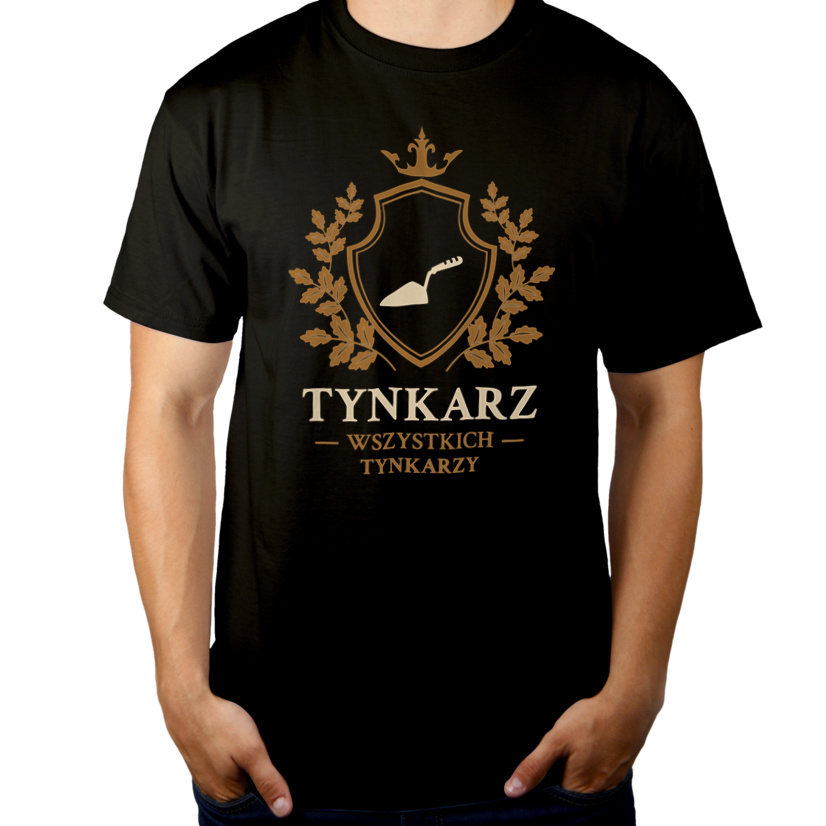 Tynkarz Wszystkich Tynkarzy - Męska Koszulka Czarna