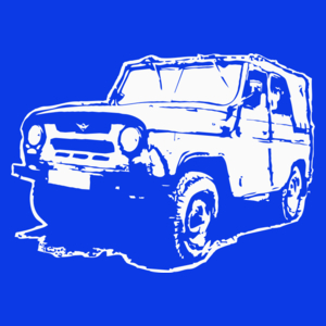 Uaz 469B - Damska Koszulka Niebieska