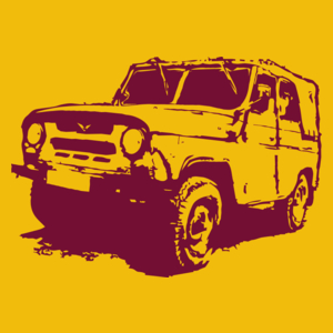 Uaz 469B - Damska Koszulka Żółta