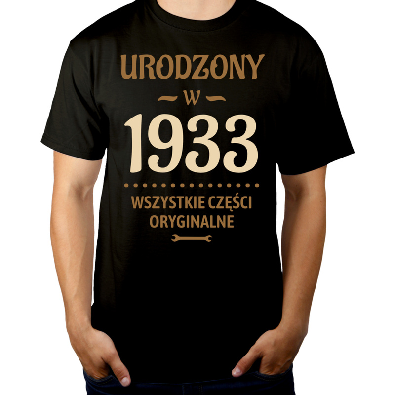 Urodzony W 1932 Wszystkie Części Oryginalne - Męska Koszulka Czarna