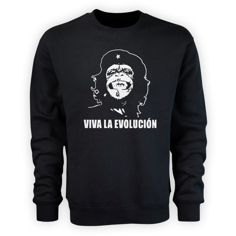Viva La Evolucion - Męska Bluza Czarna