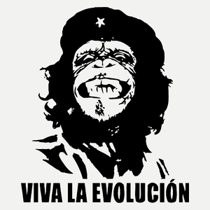 Viva La Evolucion - Damska Koszulka Biała