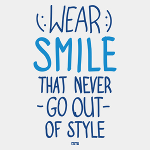 Wear Smile - That Never Go Out of Style - Męska Koszulka Biała