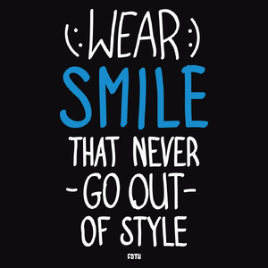Wear Smile - That Never Go Out of Style - Męska Koszulka Czarna
