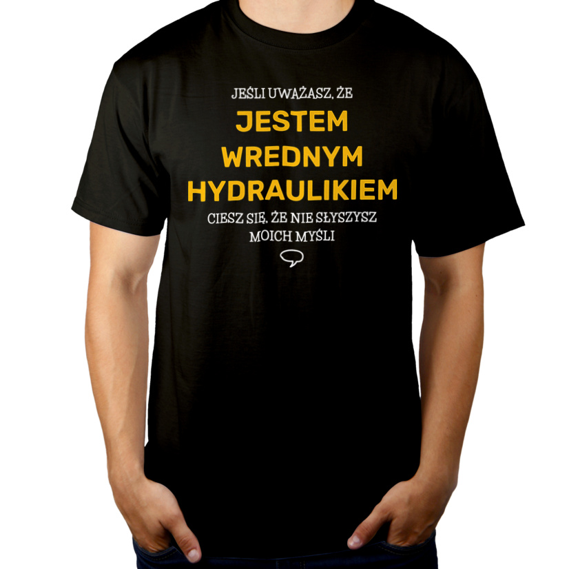 Wredny Hydraulik - Męska Koszulka Czarna
