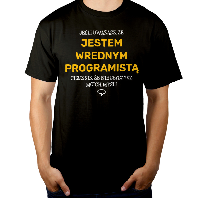 Wredny Programista - Męska Koszulka Czarna