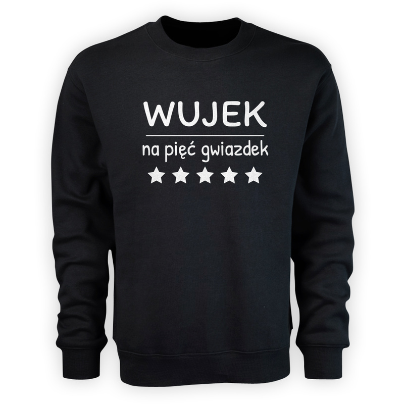 Wujek Na 5 Gwiazdek - Męska Bluza Czarna