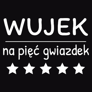Wujek Na 5 Gwiazdek - Męska Bluza z kapturem Czarna