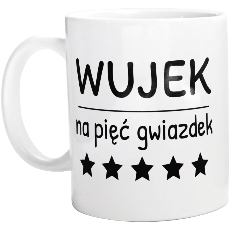 Wujek Na 5 Gwiazdek - Kubek Biały