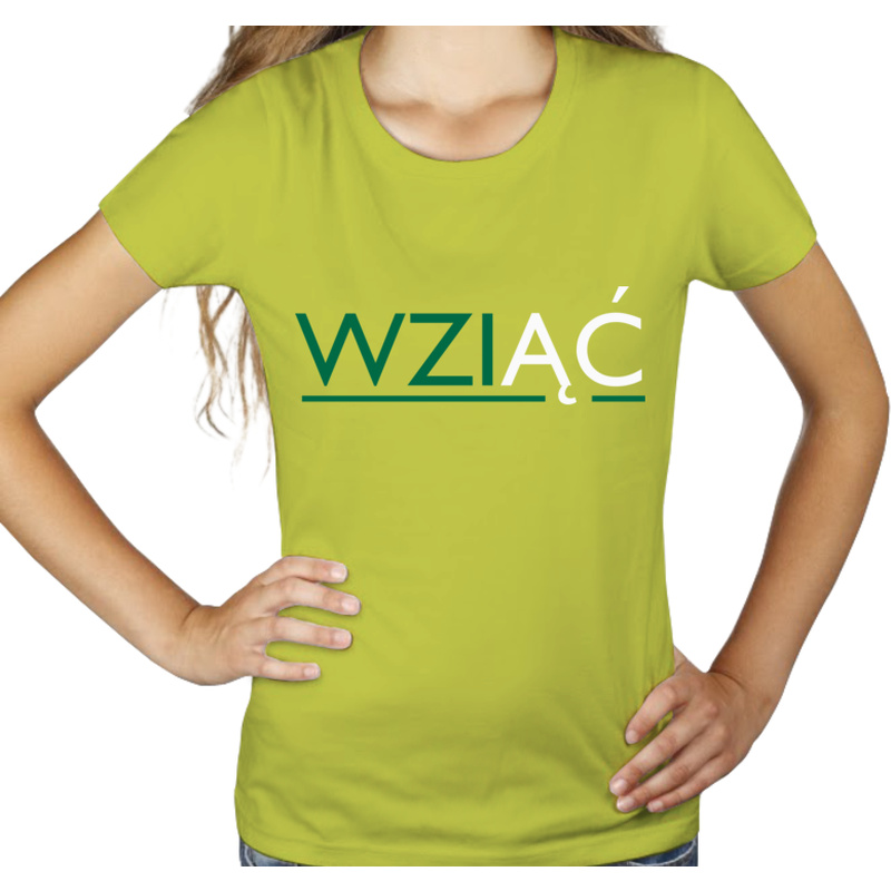 Wziąć - Damska Koszulka Jasno Zielona