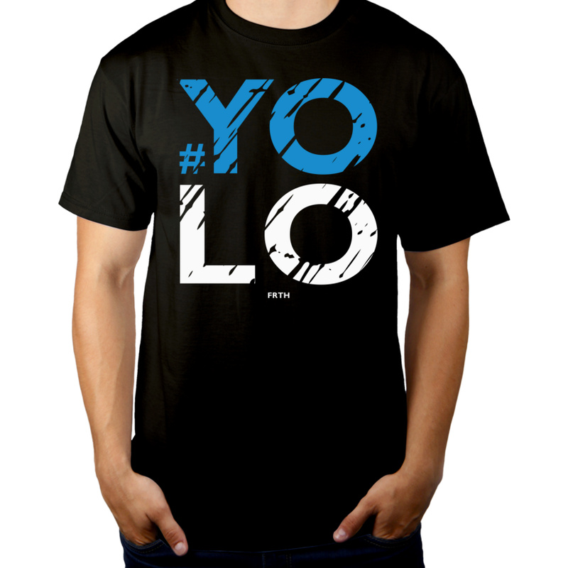 #YOLO - Męska Koszulka Czarna