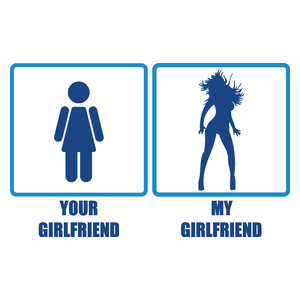 Your Girlfriend vs. My Girlfriend - Kubek Biały