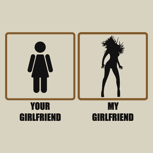 Your Girlfriend vs. My Girlfriend - Torba Na Zakupy Natural