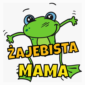 Żajebista mama - Poduszka Biała