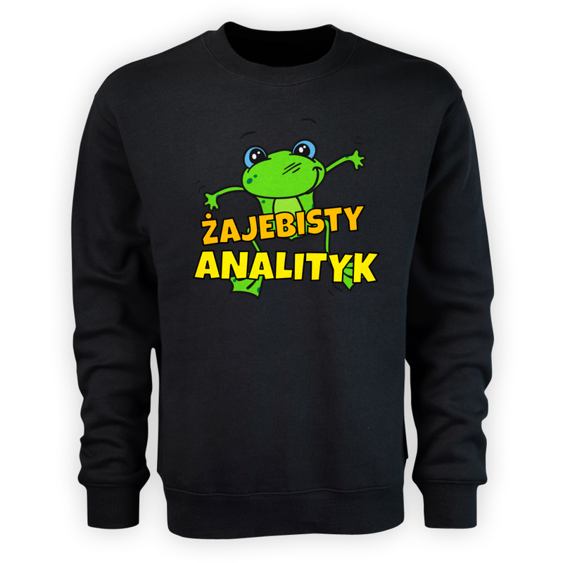 Żajebisty Analityk - Męska Bluza Czarna
