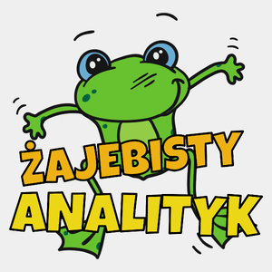 Żajebisty Analityk - Męska Koszulka Biała